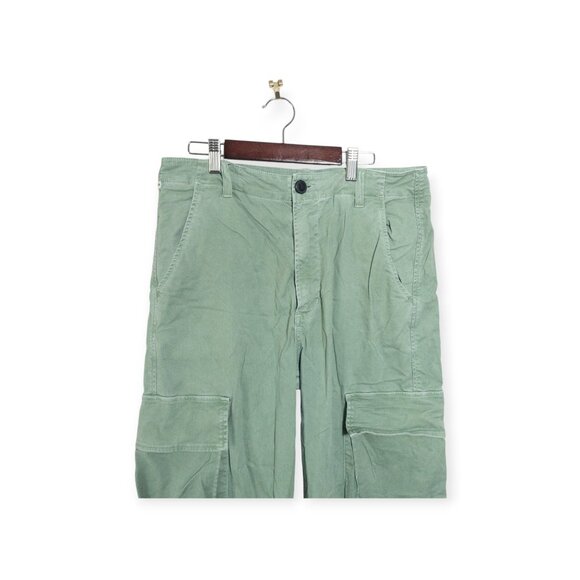 Citizens of Humanity Delena Cargo Green SZ 28 Pockets Baggy Utility Style Nova - Picture 2 of 16